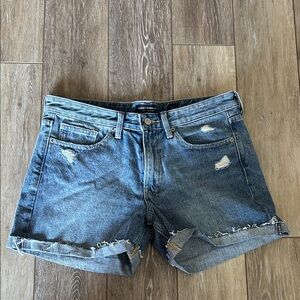 Lucky Brand Blue Distressed Jean Shorts